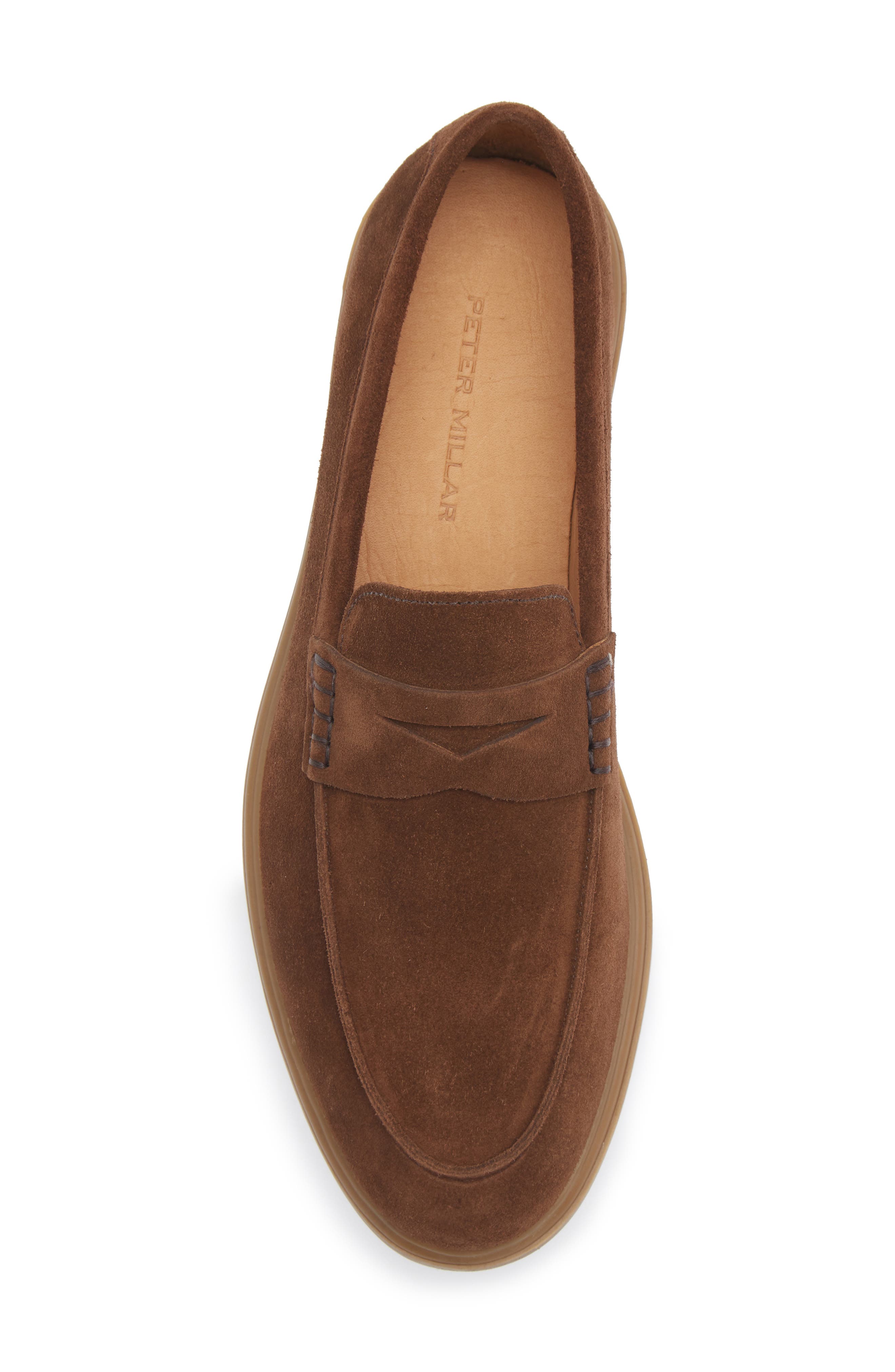 Peter Millar Excursionist Penny Loafer, Alternate, color, Walnut