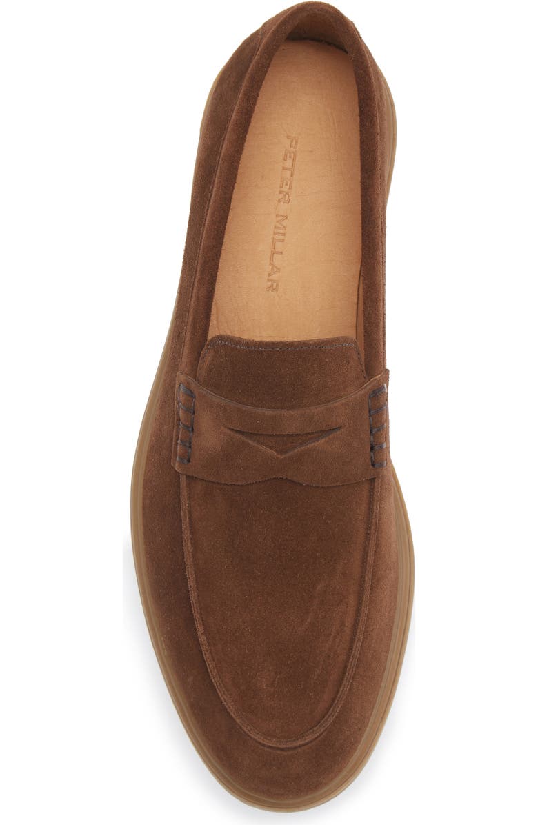 Peter Millar Excursionist Penny Loafer, Alternate, color, Walnut
