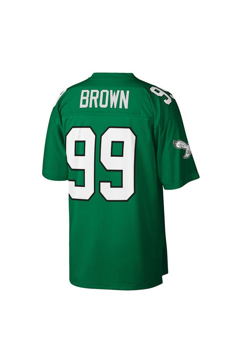 Men's Mitchell & Ness Jerome Brown Kelly Green Philadelphia Eagles Big & Tall 1990 Retired Player Replica Jersey, Alternate, color, Kelly Green