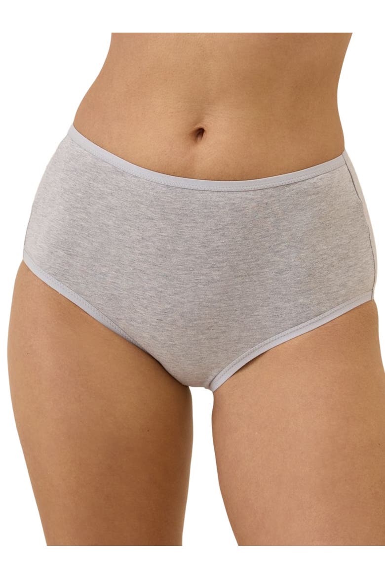 Organic Cotton Everyday High Rise Brief 6-Pack, Alternate, color, Cool Neutrals