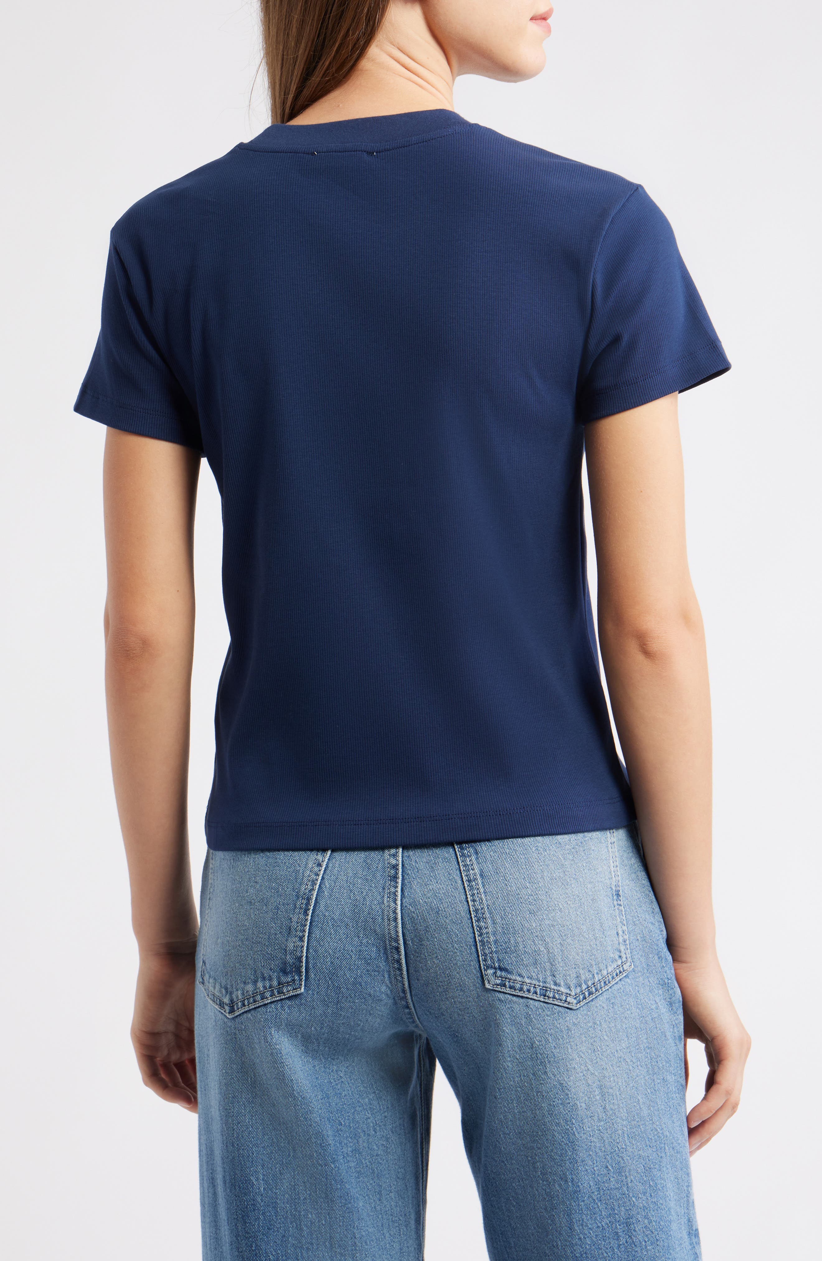 Slim Fit Stretch Cotton T-Shirt - image 2