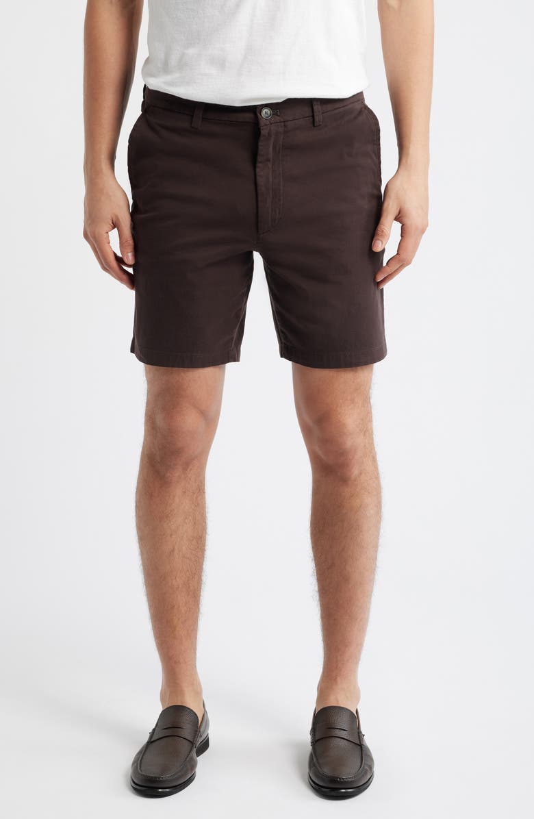 BOSS Kane Shorts, Main, color, Dark Brown