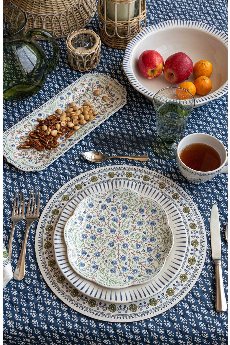 Seville Set of 4 Placemats, Alternate, color, GREEN
