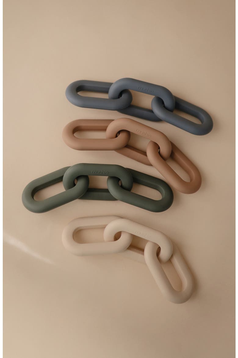 Links Silicone Teether, Alternate, color, DRIED THYME