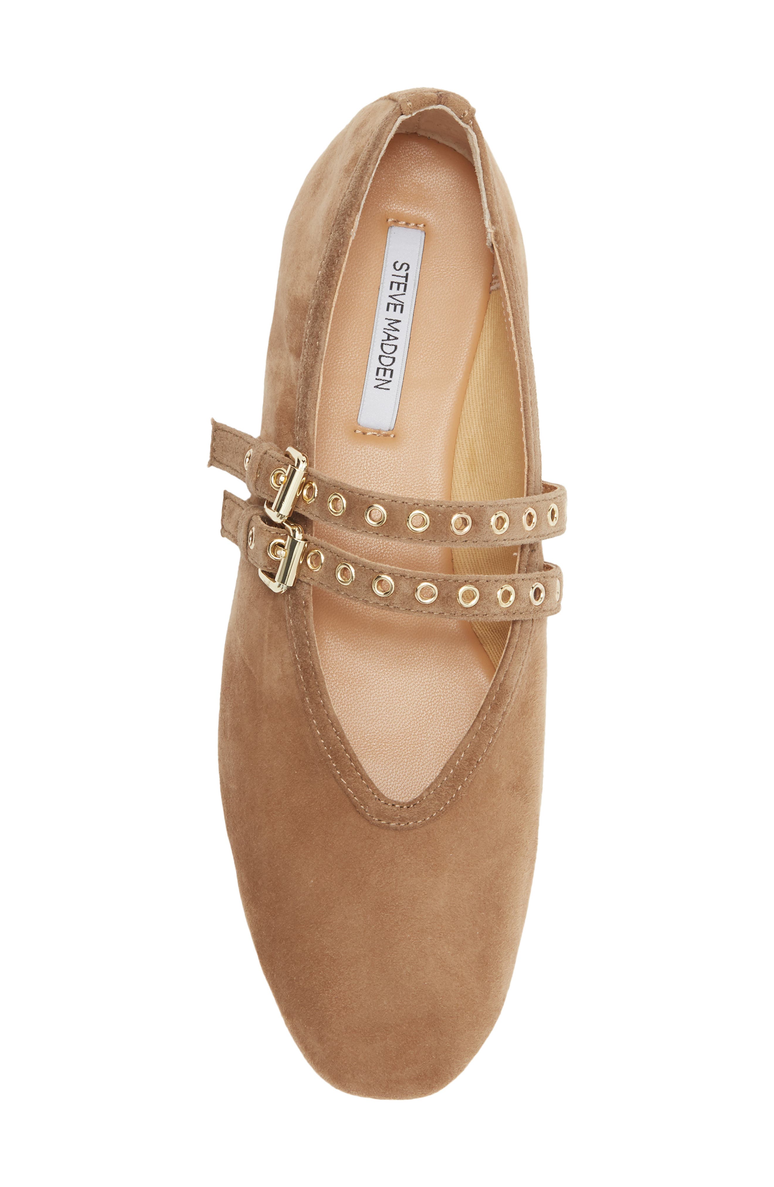 Lydia Flat, Alternate, color, TAUPE SUEDE
