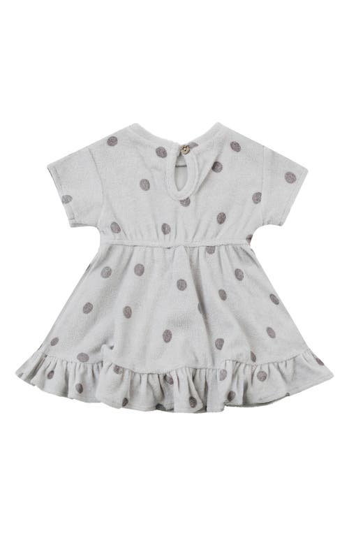 Quincy Mae Kids' Polka Dot Terry Dress & Bloomers In Polka Dot