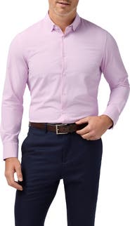Mizzen+Main Leeward Trim Fit Check Performance Button-Up Shirt