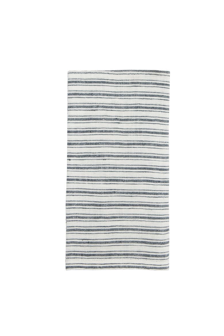 Boat Stripe Linen Towels - Set of 2, Alternate, color, White/Blue 20" x 30"