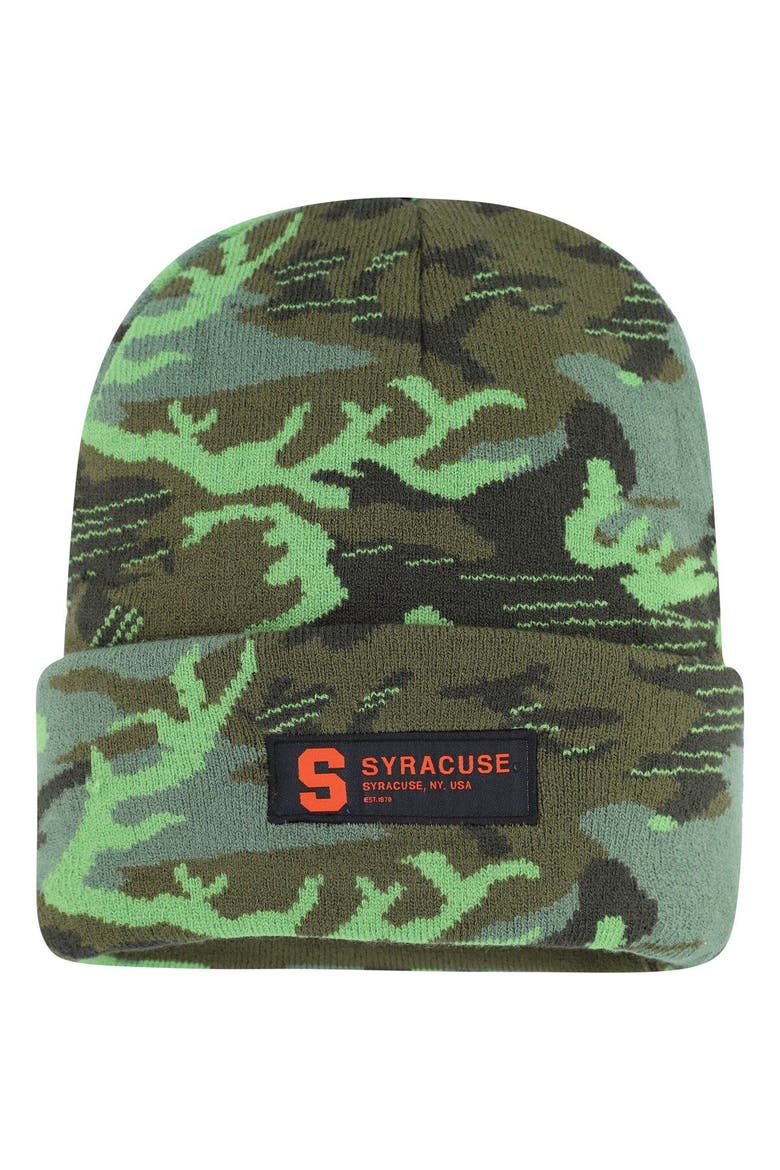 Men's Nike Camo Syracuse Orange Veterans Day Cuffed Knit Hat, Main, color, Camo