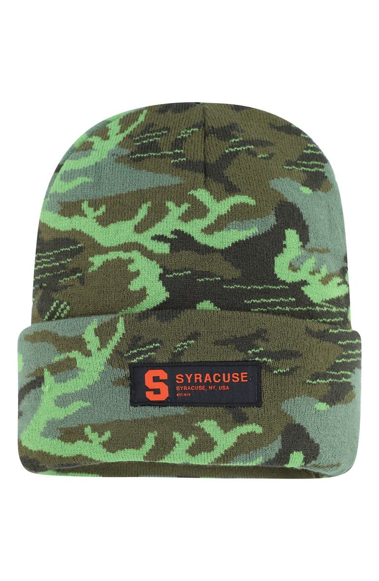 Nike Men's Nike Camo Syracuse Orange Veterans Day Cuffed Knit Hat, Main, color, Camo