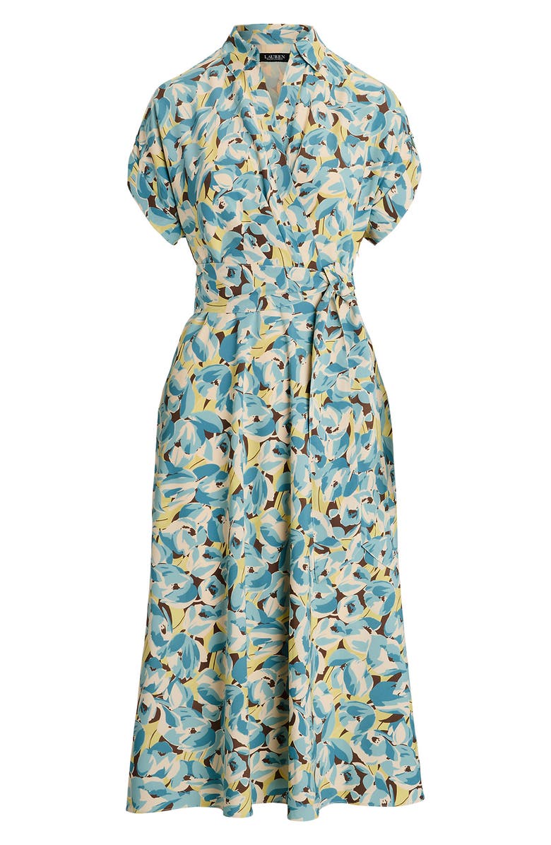 Lauren Ralph Lauren Floral Print Wrap Dress, Alternate, color,