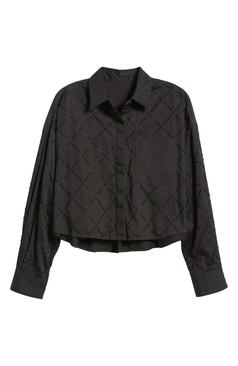 rag & bone Beatrice Beaded Button-Up Shirt, Alternate, color, 