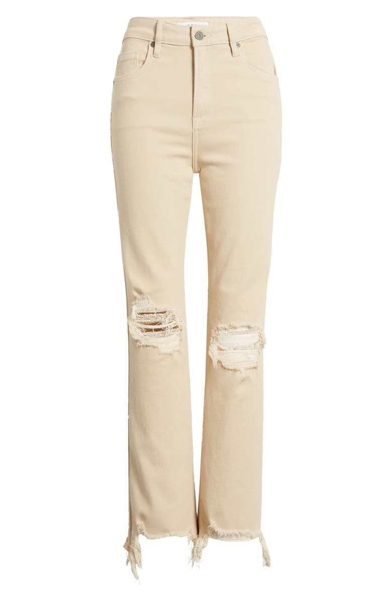 HIDDEN JEANS Distressed Chew Hem Straight Leg Jeans, Alternate, color, 