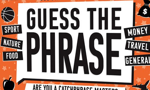 Gift Republic Guess The Phrase Game In Orange