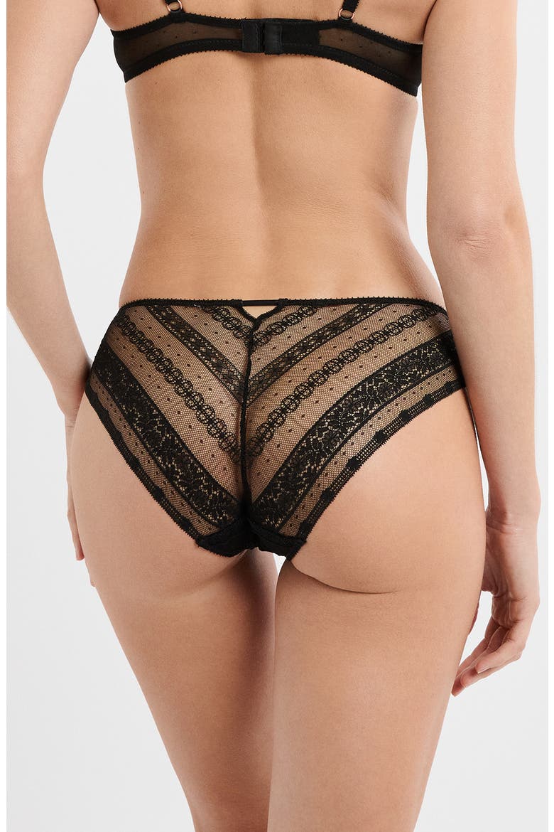 Exception Embroidered Panties, Alternate, color, BLACK