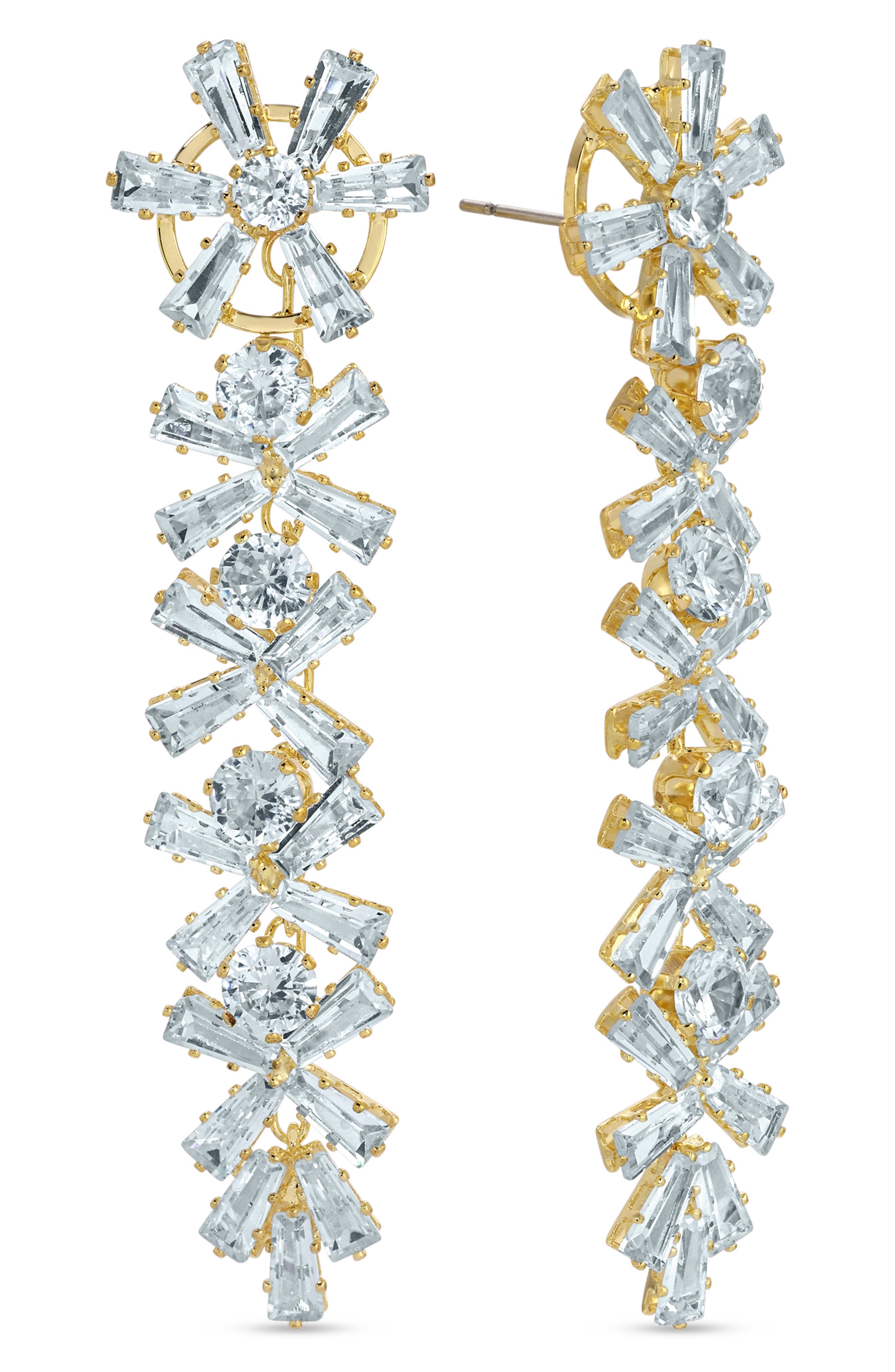 EYE CANDY LOS ANGELES Glendale Cubic Zirconia Drop Earrings
