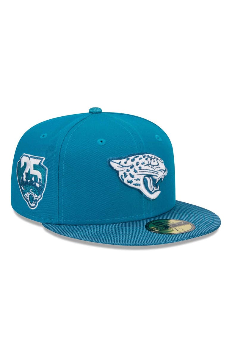 New Era Men's New Era Teal Jacksonville Jaguars Active Ballistic 59FIFTY Fitted Hat, Main, color, 