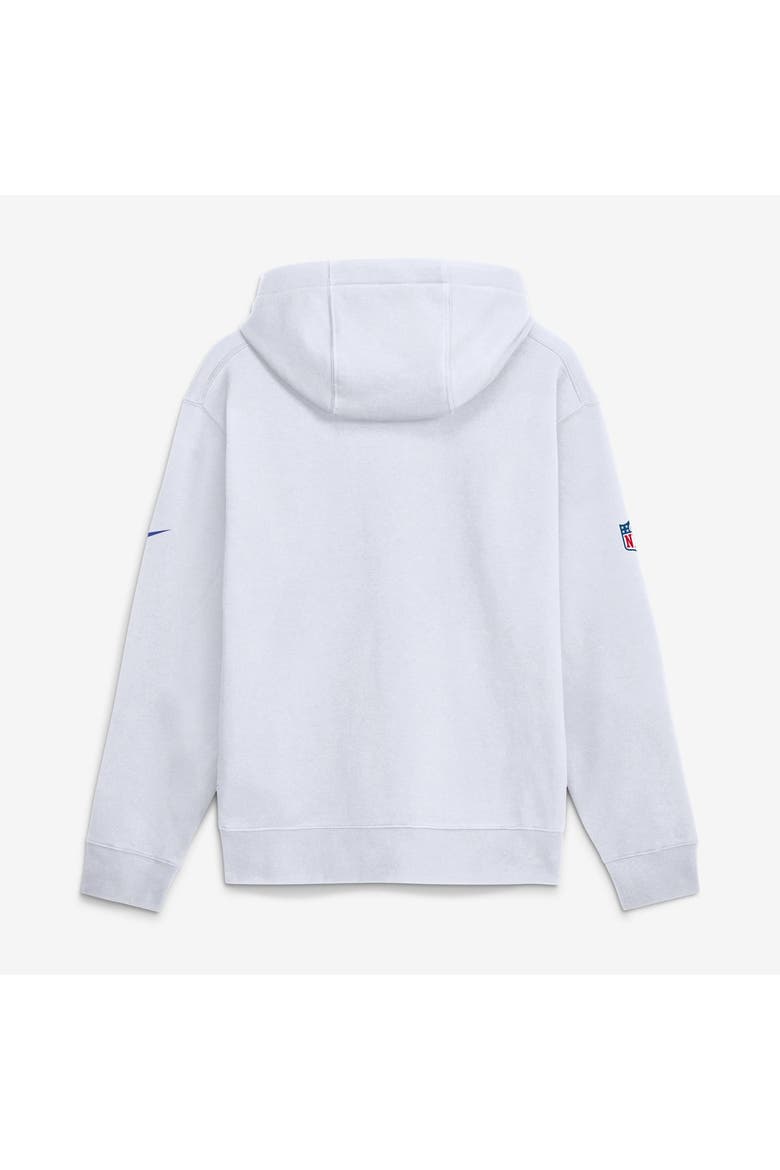 Men's Nike Los Angeles Rams Fearsome White End Drive Fleece Hoodie, Alternate, color, White