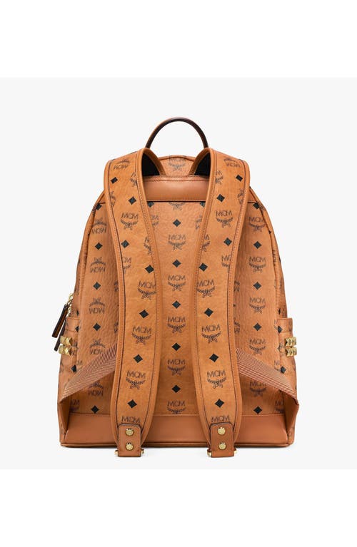 Mcm Stark Side Studs Backpack In Brown