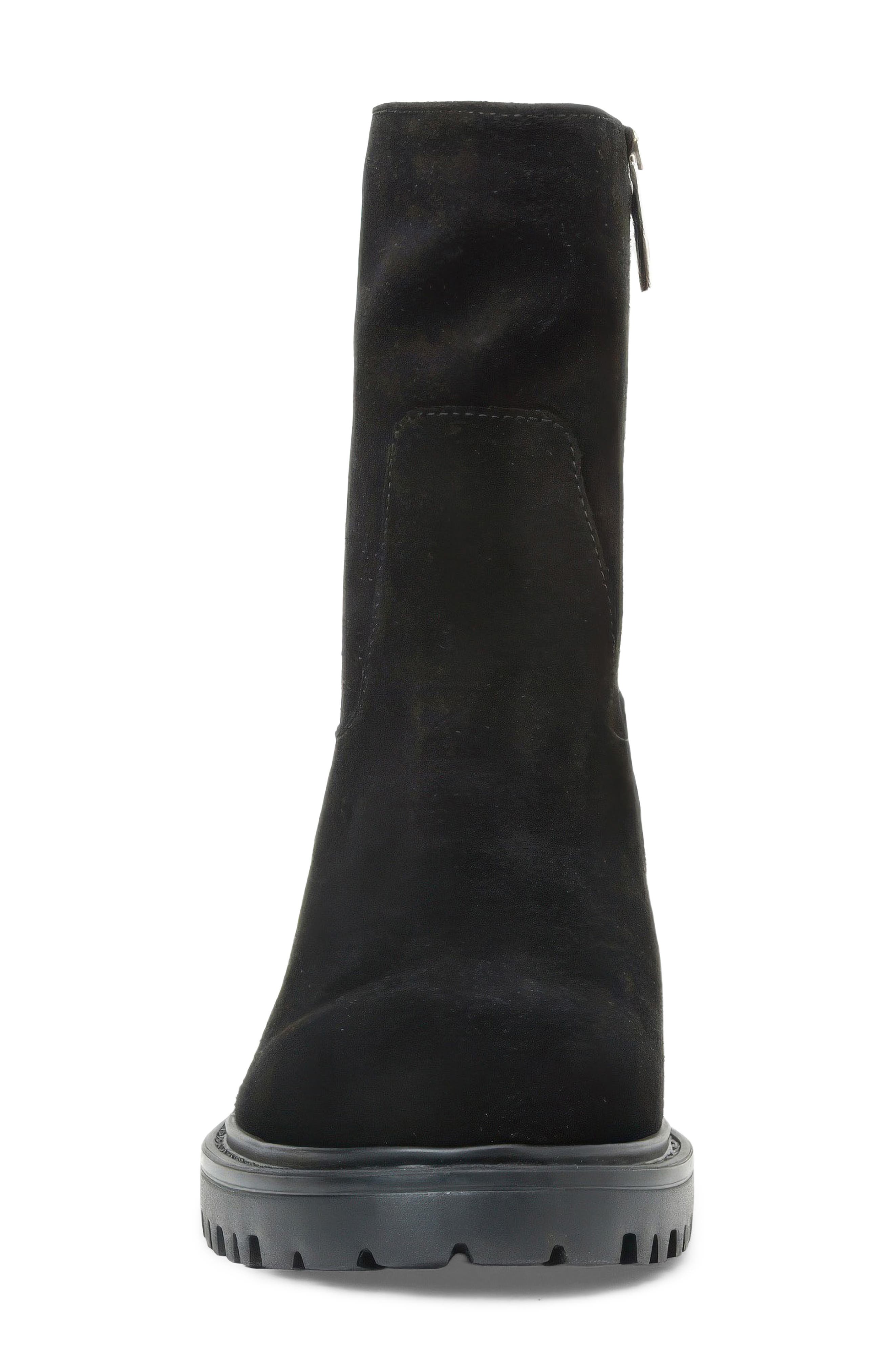 Danni Weatherproof Platform Bootie, Alternate, color, BLACK SUEDE