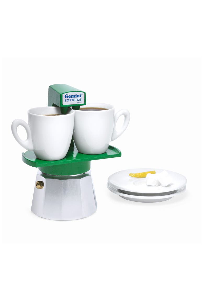 Design Store Gemini Espresso Maker, Alternate, color, GREEN