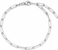 Argento Vivo Sterling Silver Paperclip Bracelet