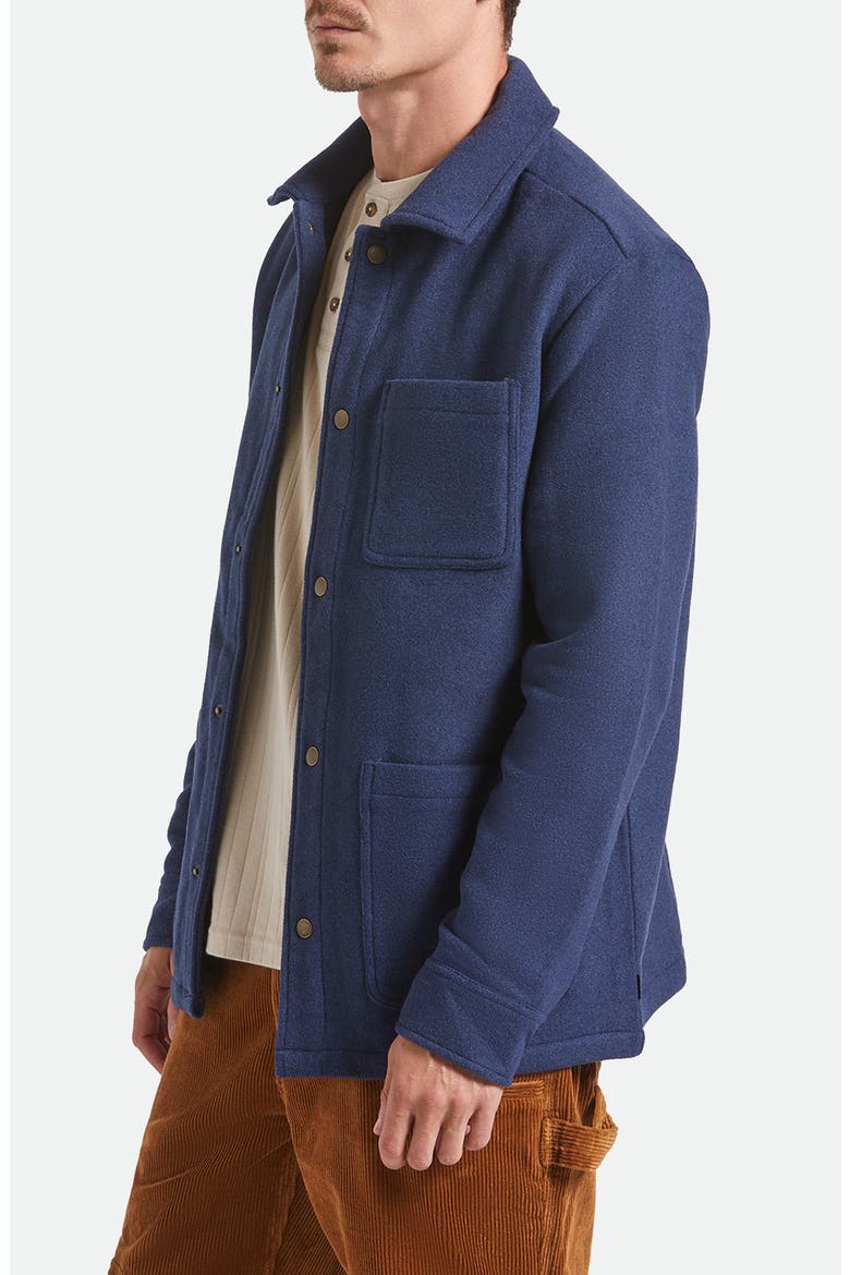 Shop Melton Snap-Up Chore Coat, Alternate, color, MOOD INDIGO