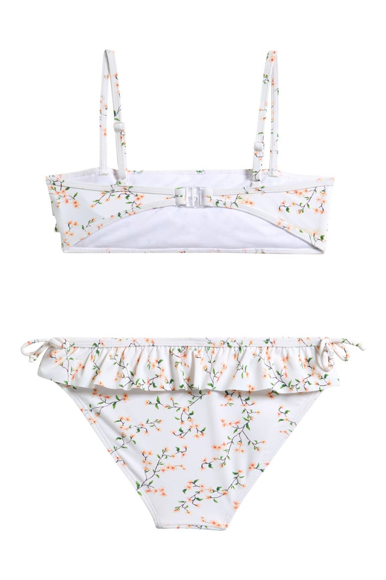 Kids' Cha Cha Ruffle Two-Piece Swimsuit, Alternate, color, OFF WHITE