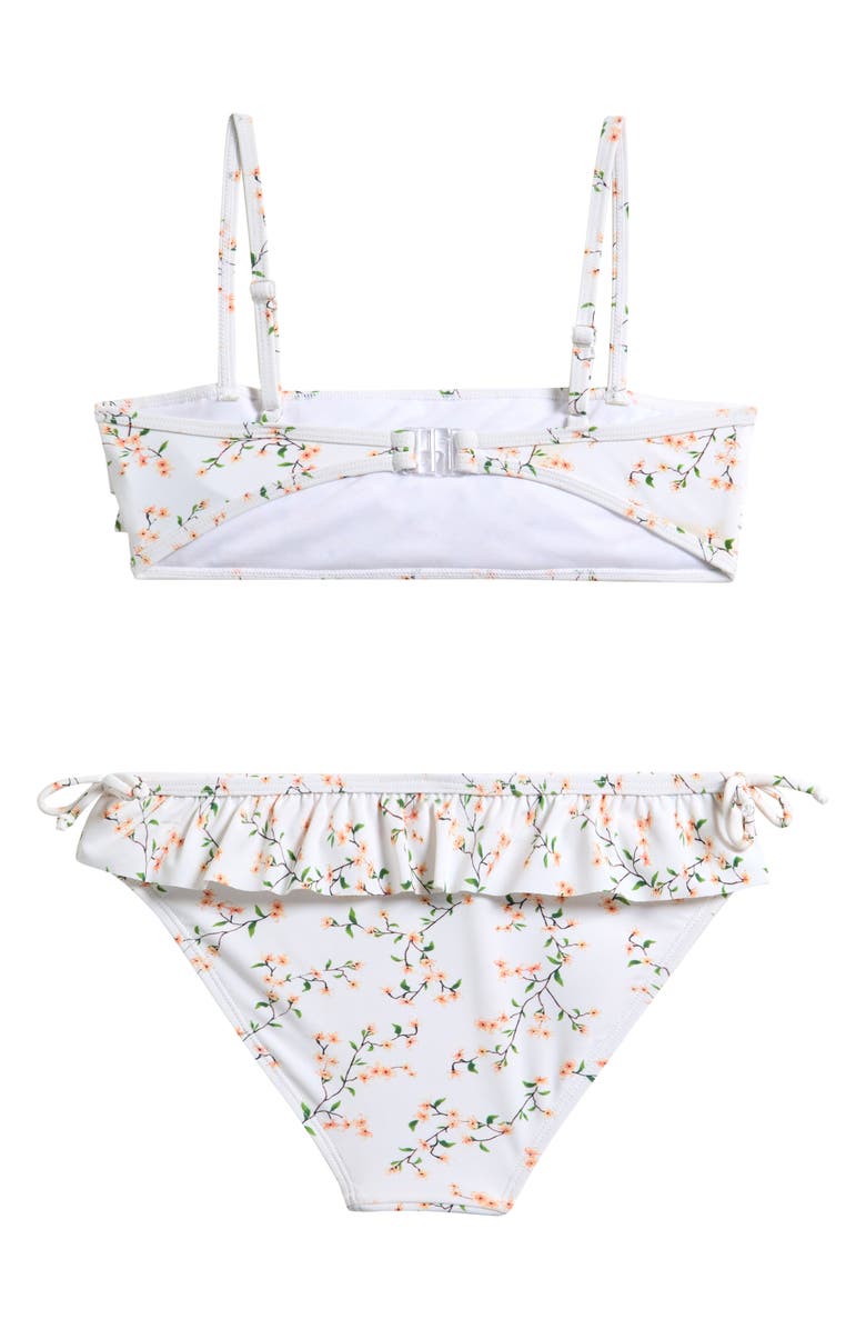 Ava & Yelly Kids' Cha Cha Ruffle Two-Piece Swimsuit, Alternate, color, Off White