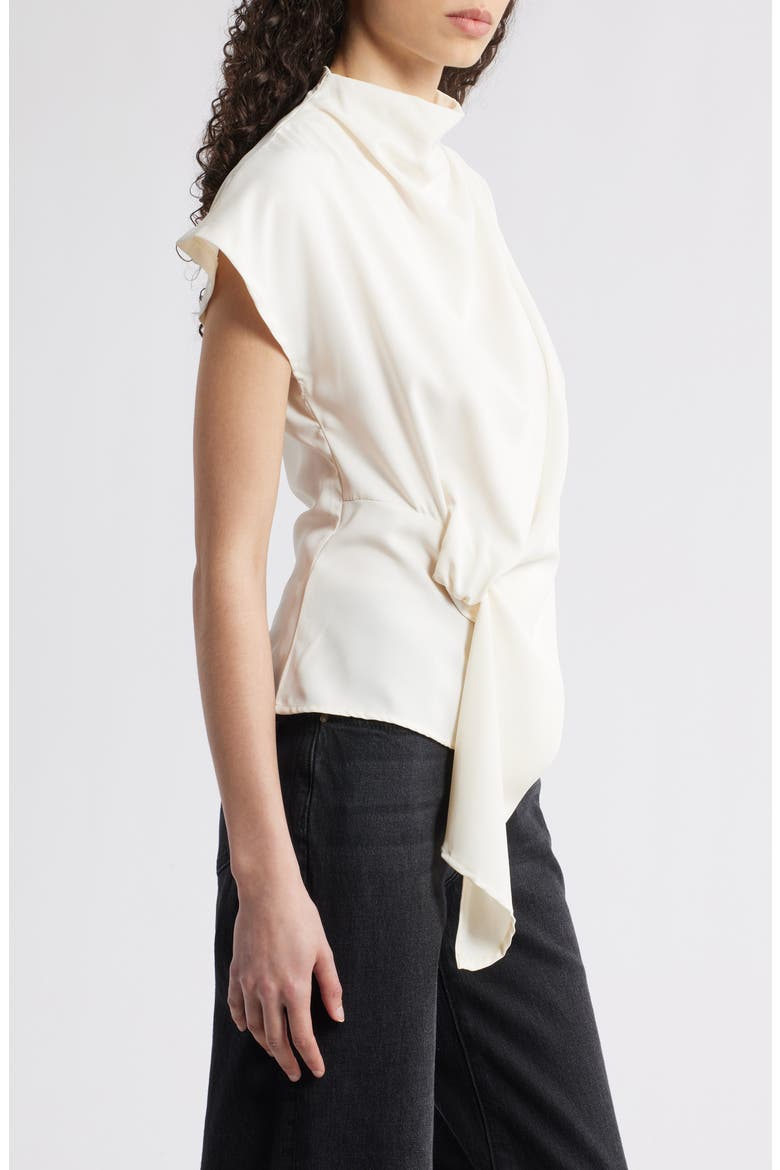 Jade Asymmetric Drape Top, Alternate, color, IVORY