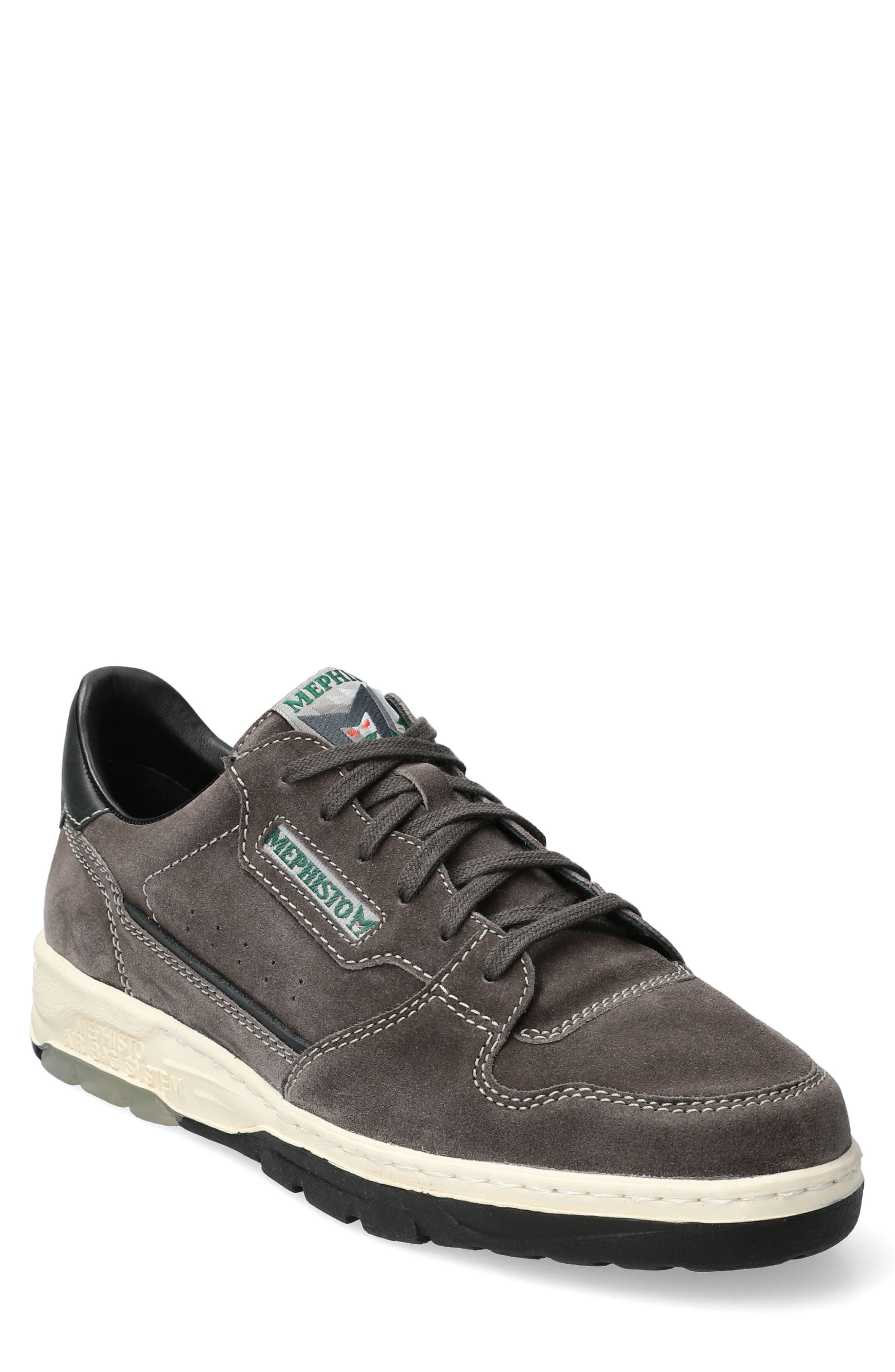 Mephisto Marius Suede Sneaker, Main, color, Graphite