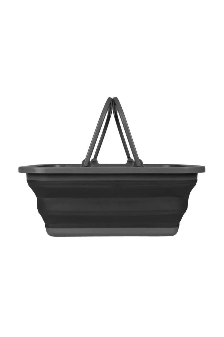 2gal Folding Wash Basin, Alternate, color, Ebony Grey