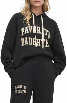 The Cropped Collegiate Cotton Blend Hoodie