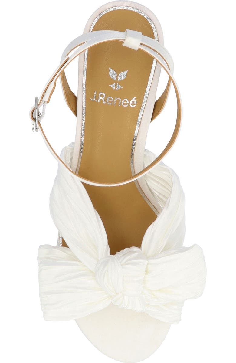 J. Reneé Olwen Ankle Strap Sandal, Alternate, color, White