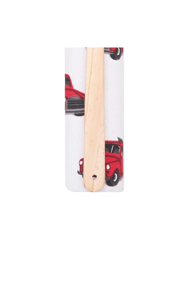 Red Christmas Truck Towel & Spoon Gift Bundle Set of 2, Alternate, color, Red