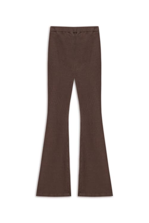 NOCTURNE NOCTURNE RIBBED FLARED PANTS