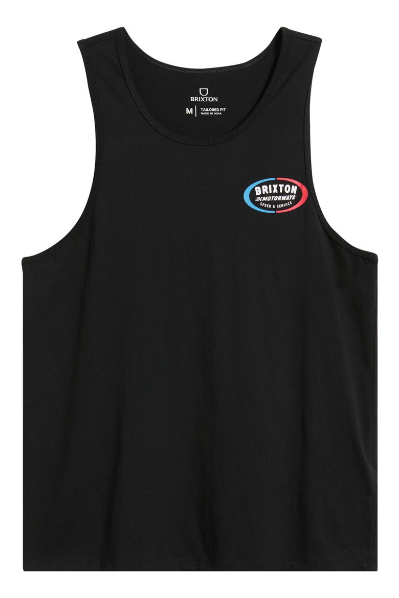 Rhett Logo Graphic Tank, Alternate, color, BLACK