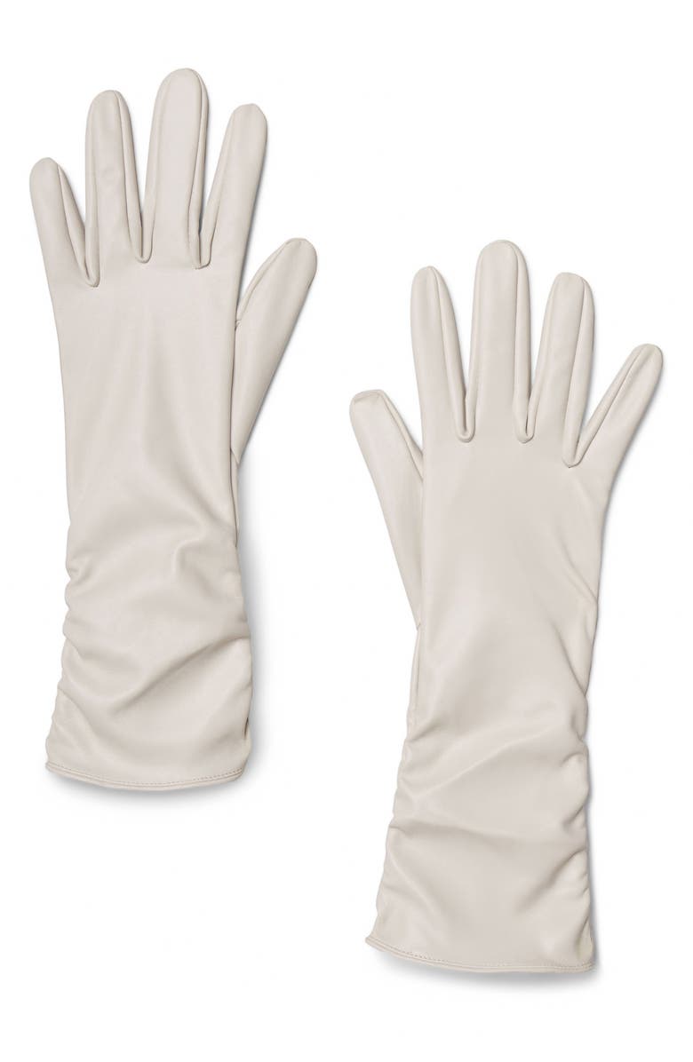 Naked Wardrobe Long Faux Leather Gloves, Main, color, 
