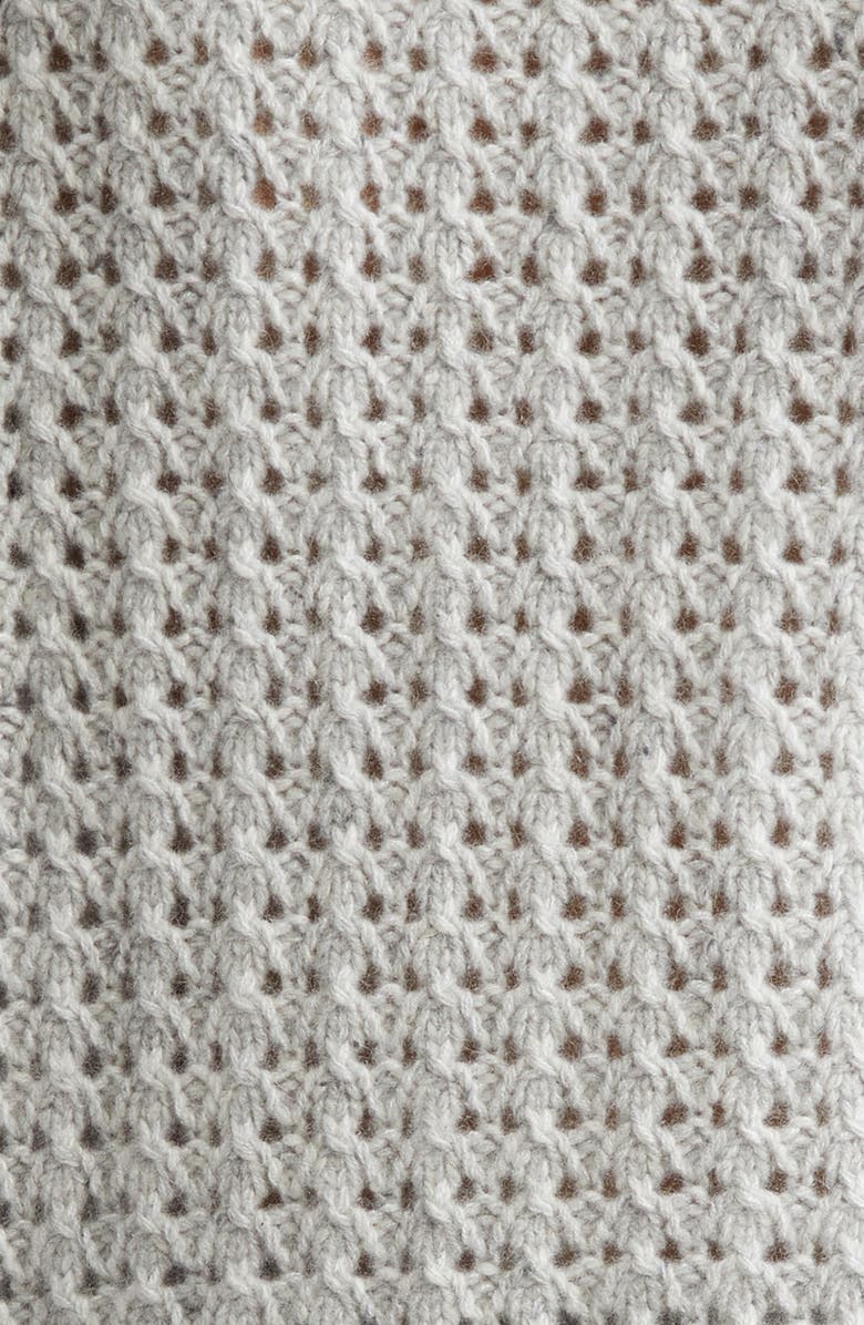 Johnstons of Elgin Open Knit Donegal Cashmere Sweater, Alternate, color, 