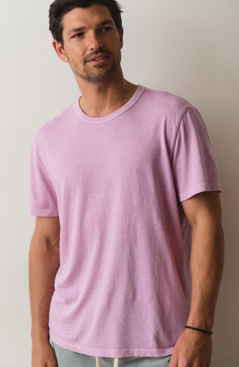 Marine Layer Relaxed Hemp Cotton T-Shirt, Alternate, color, Pastel Lavender