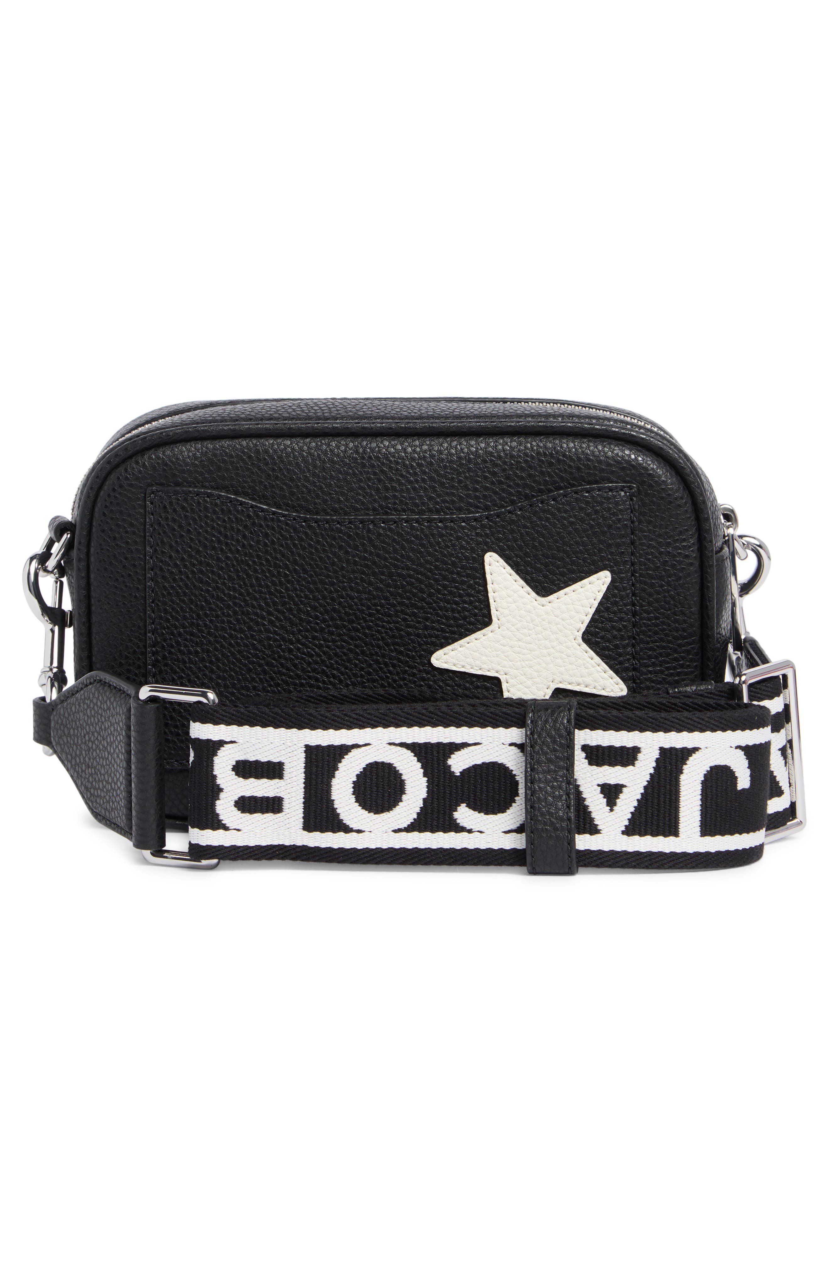 Marc Jacobs Star Patchwork Bold Flash Camera Bag, Alternate, color, Black Multi