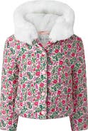 Rachel Riley Floral Hooded Puffer Jacket