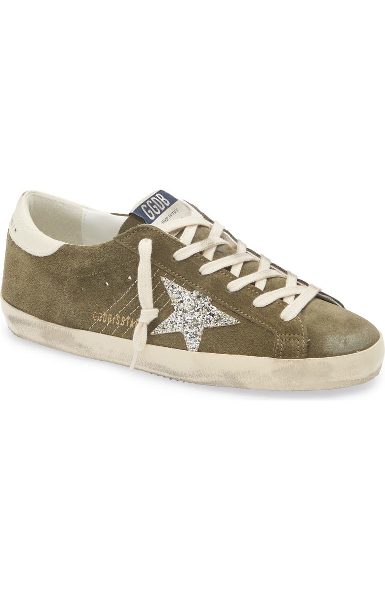 Golden Goose Super-Star Low Top Sneaker, Main, color, Olive Night/ Cream