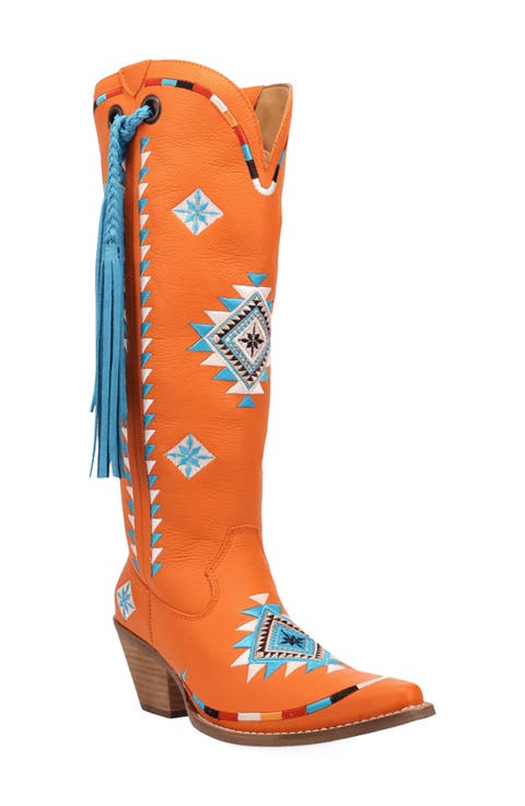 Terracotta Leather Western Boot