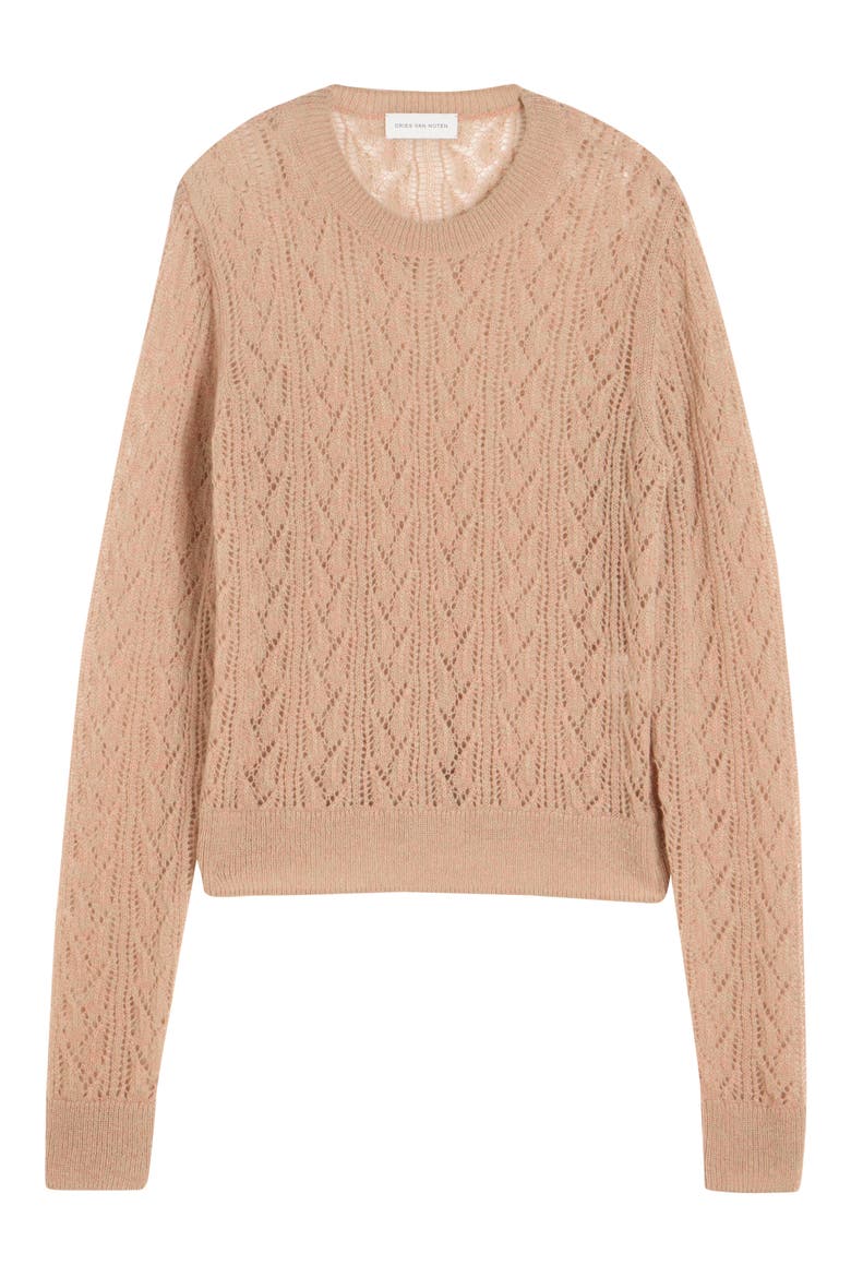 Moxie Open Stitch Sweater, Alternate, color, OLIVE