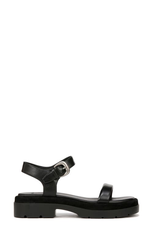 Vince Heloise Leather Easy Comfort Sandals In Black