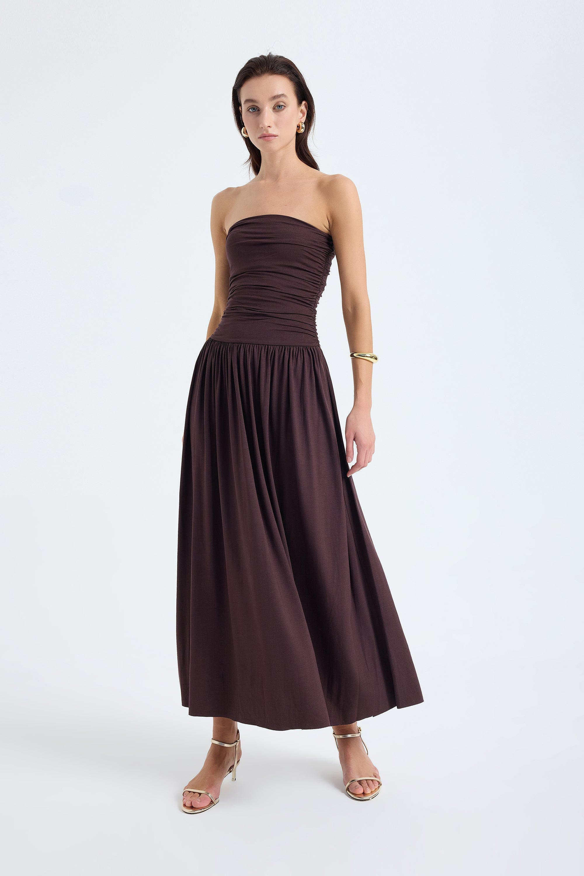Aluna Strapless Maxi Dress - image 2