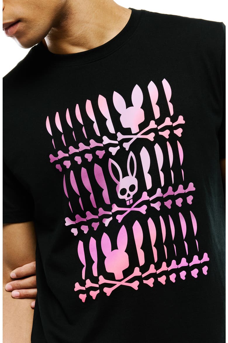 Lewis Pima Cotton Graphic T-Shirt, Alternate, color, BLACK