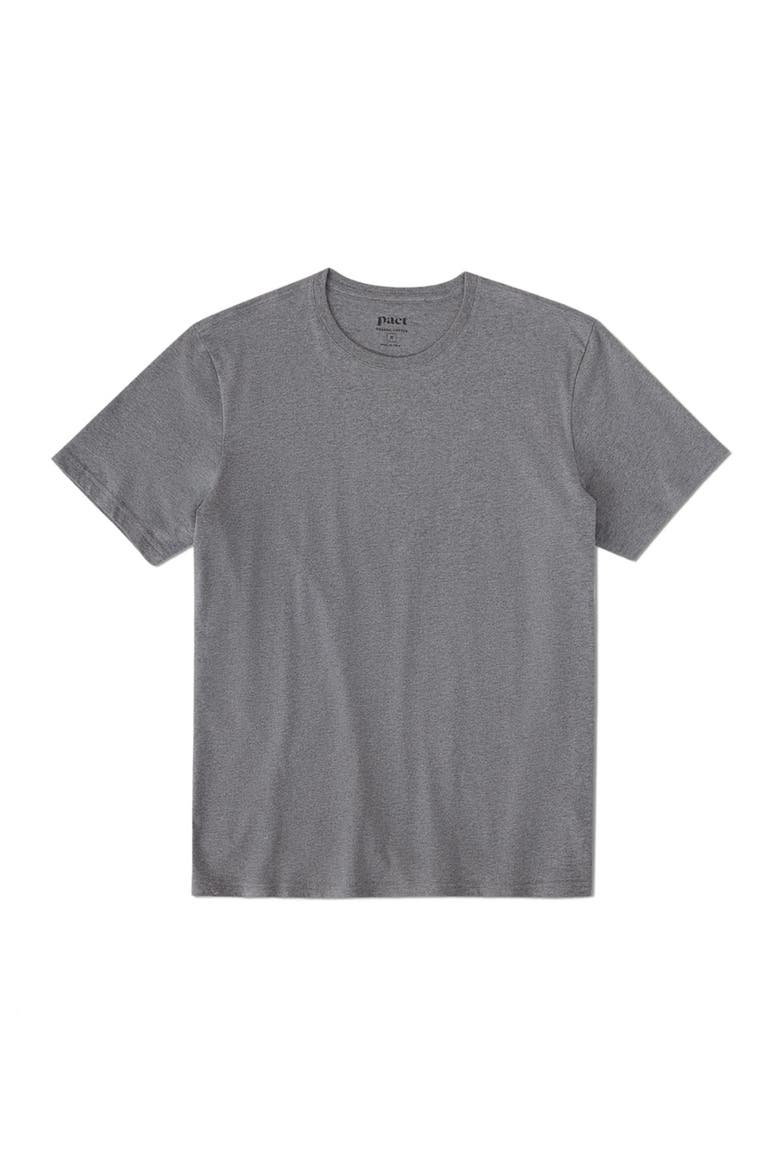 Organic Cotton Softspun Crew Neck Tee, Alternate, color, Medium Grey Heather