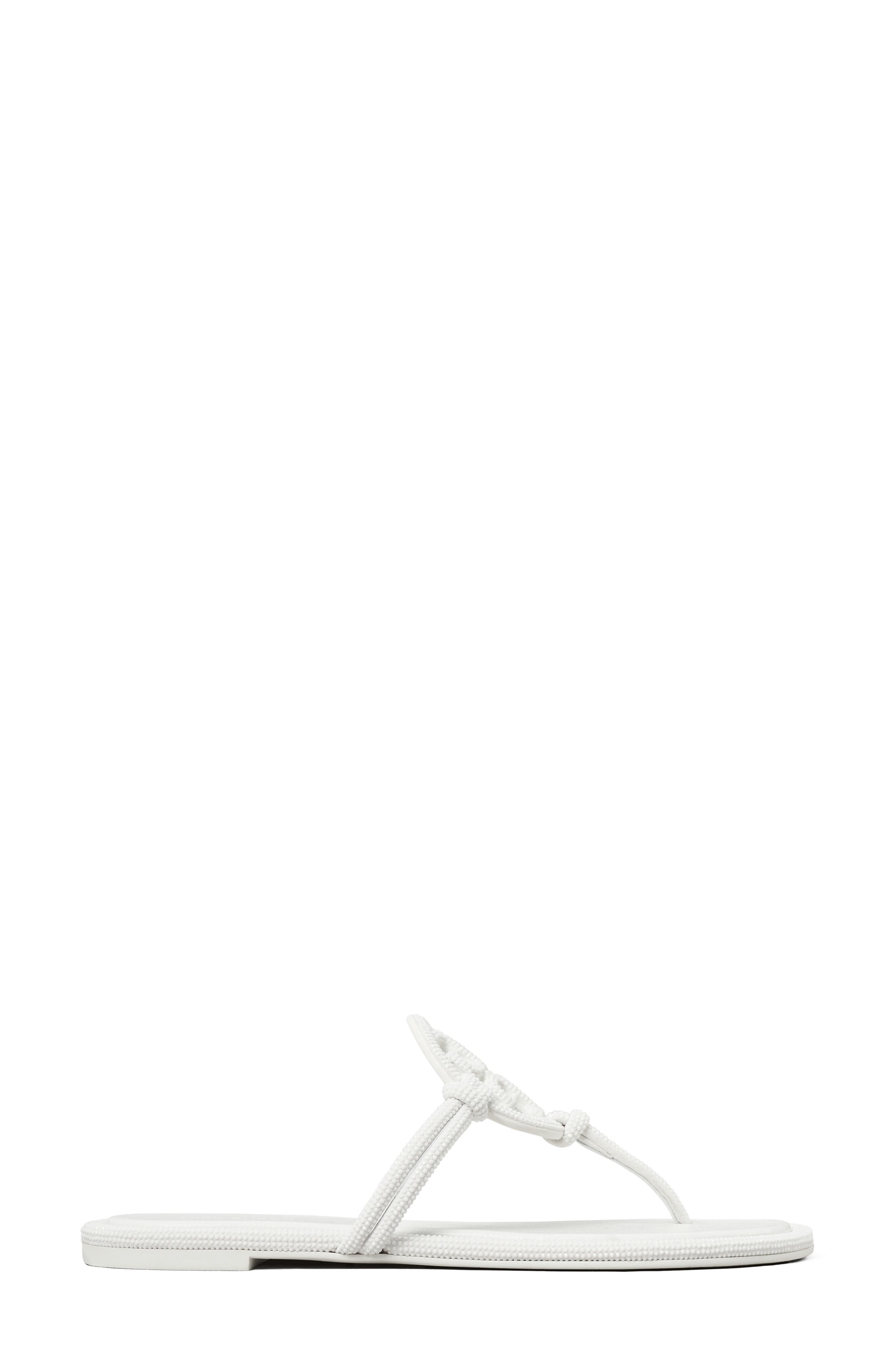 Miller Knotted Pavé Thong Sandal, Alternate, color, OPTIC WHITE